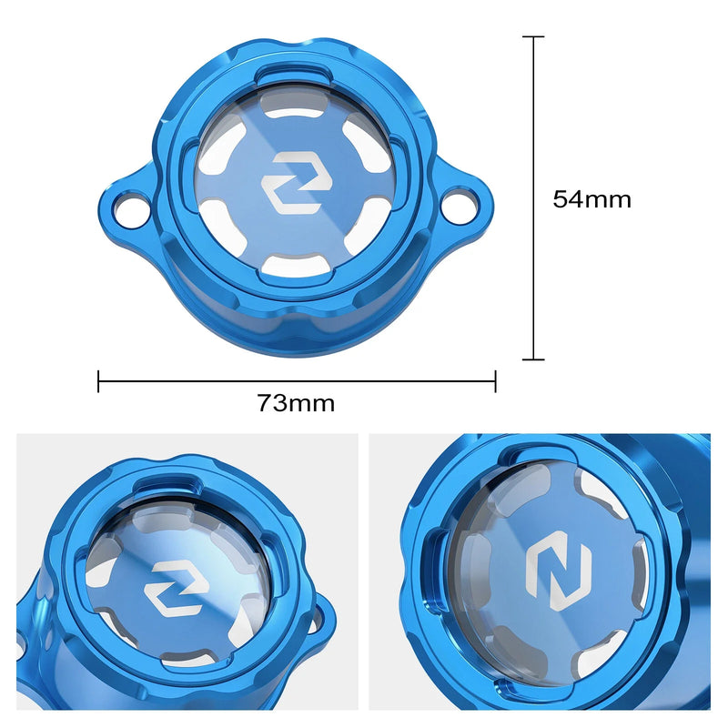 Yamaha YZ450F / YZ450FX / WR450F CNC Transparent Oil Filter Cap (2023-2024)
