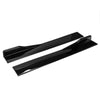 Benz W204 W205 C300 Gloss Black Side Skirt Extensions (2008-2015)