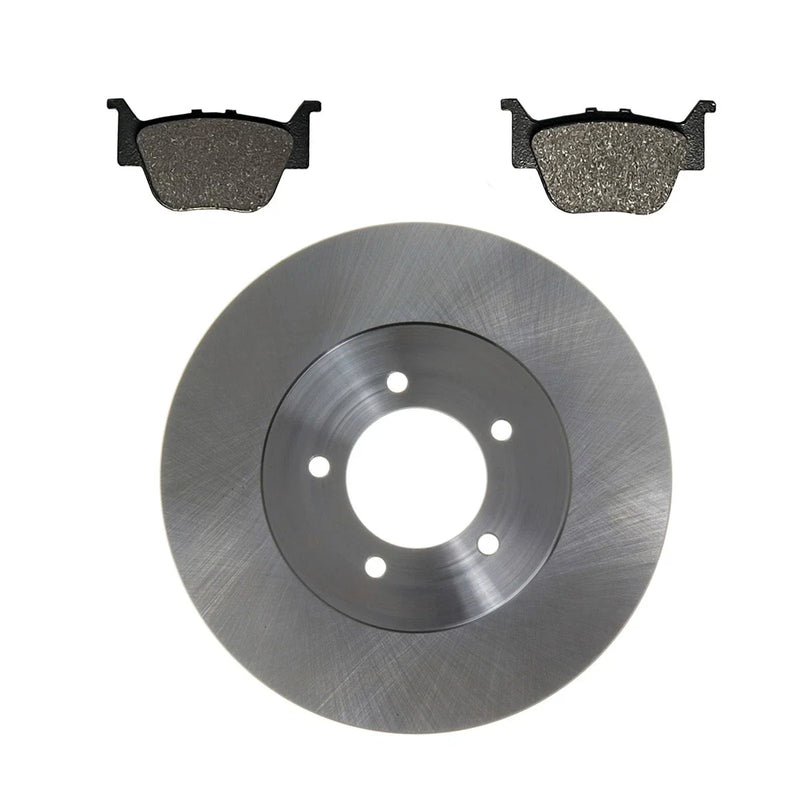 Honda Rincon 650 4x4 Rear Disc Brake Rotor & Semi-Metallic Pads (2003–2005)