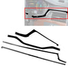 Audi A4 A5 S4 RS4 4 Pcs Piano Black Dashboard Trim Cover (2016-2023)