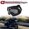 Motorcycle 1Pc Goggles Deep Gray Lens Black Frame PC Cycling Sunglasses