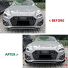 Audi A5 Sline S5 Front Splitter Lip (2021-2024)