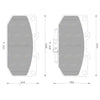 Nissan 300ZX Z32 Brembo Front Disc Brake Pad Set (1990 - 1995)