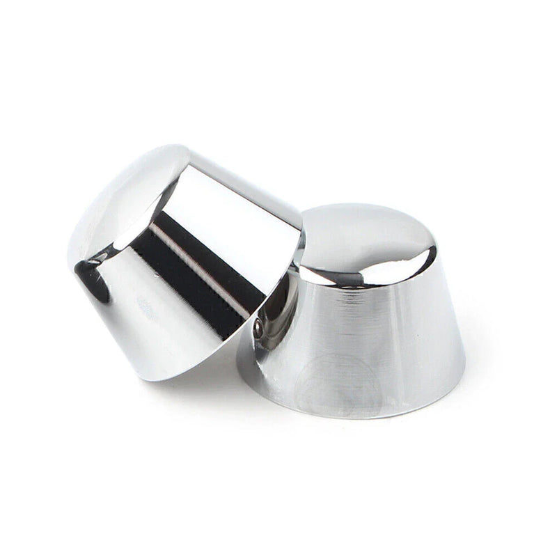 Harley Sportster Dyna Road Glide Chrome Front Axle Cap Nut Covers