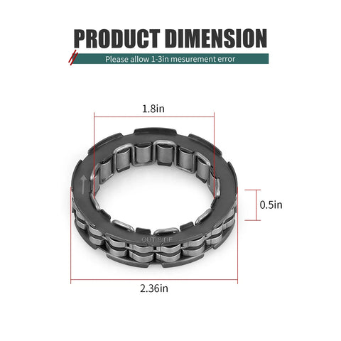 Clutch Hub OneWay Bearing Yamaha Grizzly Rhino 660/700