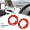 Jeep Wrangler JK (2007-2014) Red 2 x Car A-Pillar Speaker Decoration Covers