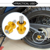 Motorbike 1 Pair Swingarm Spools 10mm CNC Gold Tone Sliders