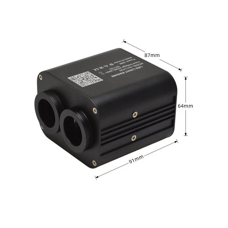 Car Light Source 20W RGBW Twinkle Fiber Optic Dual Light Roof Stars