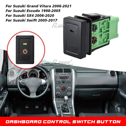 Suzuki SX4 Swift Grand Vitara Dashboard Control Switch Button BLANK LED