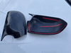 Mazda 3 Mazda 6 2 x Carbon Fiber Mirror Horn Cover Caps (2003–2012)