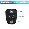 Hyundai Hyundai 3 Button Key Fob Shell Case Rubber ( Available)