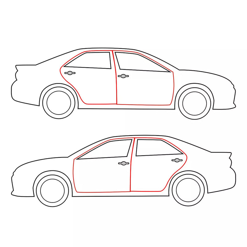 Honda Accord LX DX EX SE 1990-1993 Door Weatherstrip Seal Set
