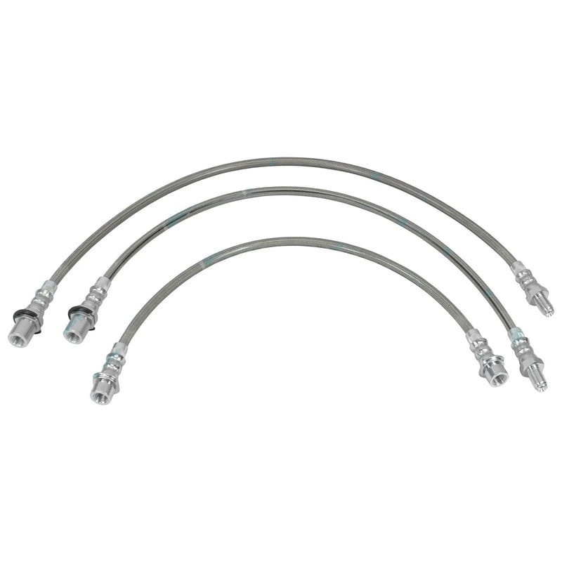 Cruiser 80 Series Braided Brake Hose Set (1992-1998)
