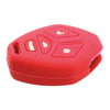Mitsubishi Galant Red Silicone Car Key Shell Cover (Fits 2004-2012)