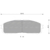Toyota Crown MS123 Rear Disc Brake Pad Set (1983–1988)