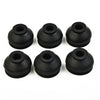 6pcs HQ Rubber Tie Rod End-Ball Joint Dust Boots Dust Cover Boot Gaiters Black