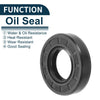 5 x Oil Seal Rotary Shaft Seal NBR Rubber 25x48x10mm Black