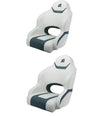 Boat Seat Relaxn Reef Series Sports Bucket Seat White/Gun Metal Grey x 2