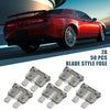 Car Boat Truck SUV RV Motorcycle Gray 50pcs Mini Blade Style Fuses 2A