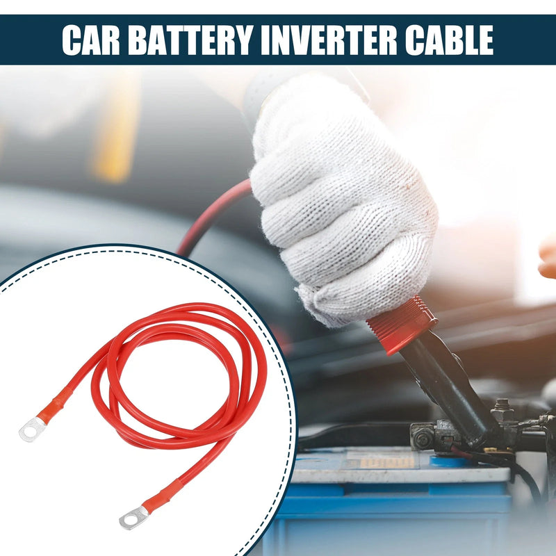 Car 1 Pcs Cable 8AWG 4ft Marine Battery Inverter Copper Wire Red