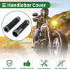 Make Model 7/8" 22mm Motorcycle Hand Grips End Grips Titanium Tone