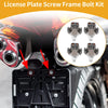 Universal Motorcycle M6 38mm 4x License Plate Screws Cover