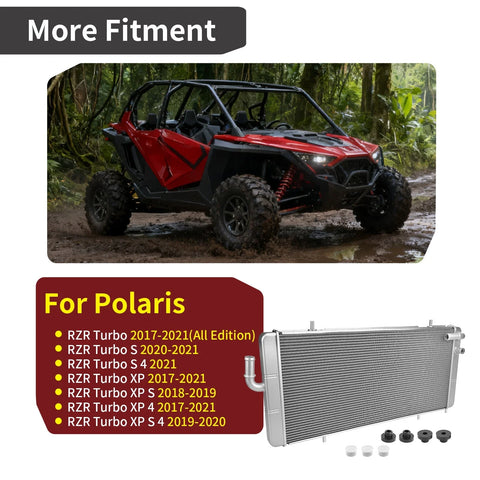 Polaris RZR XP 4 / RZR Turbo S 4 Aluminum Radiator (2017–2021)