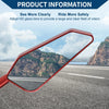Motorcycle M8/M10 Side Rearview Mirror Aluminum Alloy Red