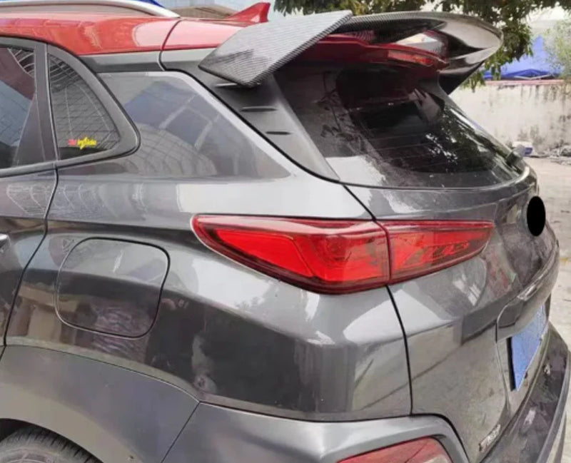 Toyota Yaris Hatchback 52'' Rear Fiber Look B Spoiler Wing (2006-2011)