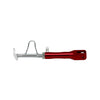 Motorcycle Foot Side Stand - Red Adjustable Non-Slip Kickstand