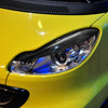 Benz Smart W451 Fortwo 2 x Front Headlight Eyebrow Trims (2007-2014)
