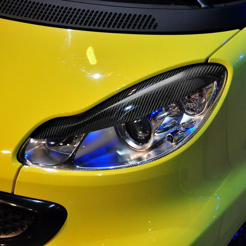 Benz Smart W451 Fortwo 2 x Front Headlight Eyebrow Trims (2007-2014)