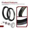 Honda Foreman 400 TRX400FW 4x4 2 x Front Brake Drum Dust Seals (2002–2003)
