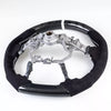 Toyota Land Cruiser Prado Steering Wheel Carbon Flat Bottom Suede (2003-2023)
