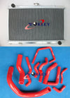 Nissan Silvia 180SX S13 52mm Aluminum Radiator & Blue Hose (89-94)