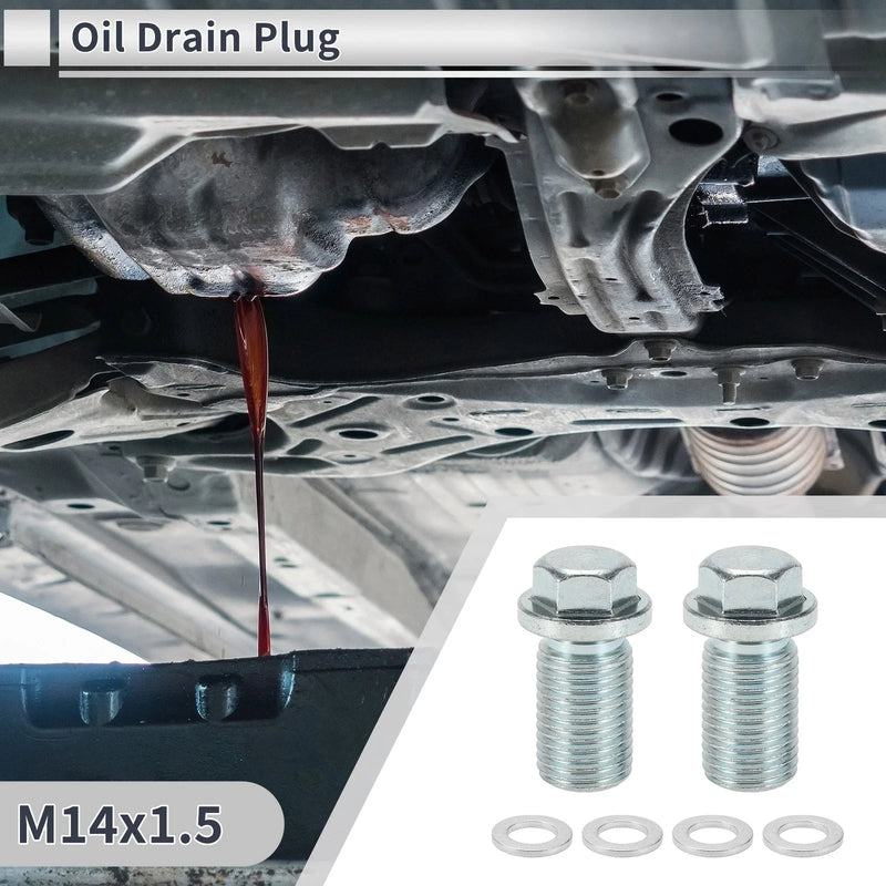 Car / Motorcycle 1 Set M12x1.5 1.3in Oil Drain Plug with Gasket