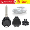 3 x 2 Button Key Remote Case Shell For Toyota Rav4