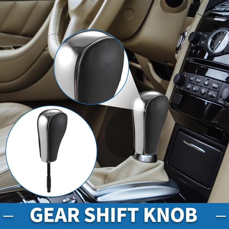BMW 1 Series Faux Leather Chrome Gear Shifter Knob (2006-2011)