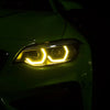 BMW F22 / F23 / F87 2 x Yellow Angel Eyes DRL LED Headlights (2014–2020)