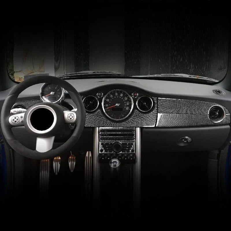 Mini Cooper R53 2005-2006 Real Carbon Fiber Interior Center Console Trim