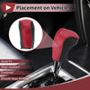 Toyota Corolla 1Pc Gear Shift Knob Cover Red Faux Leather (14-18)