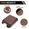 Ford F-150 Microfiber Leather Carbon Fiber Brown Armrest Cover