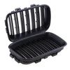 BMW E36 3 Series Sedan Matte Black Front Kidney Grilles (1992-1997)