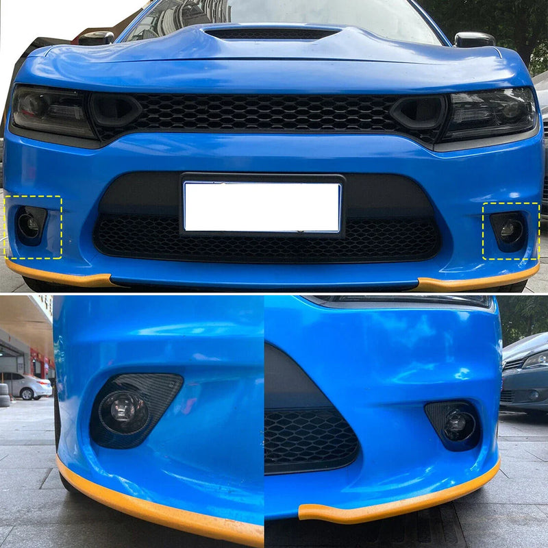Dodge Charger Front Bumper Fog Light Trim Covers (2015-2022)