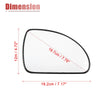 Kia Ceed Heated Right Side Rearview Mirror Glass w/ Backing Plate