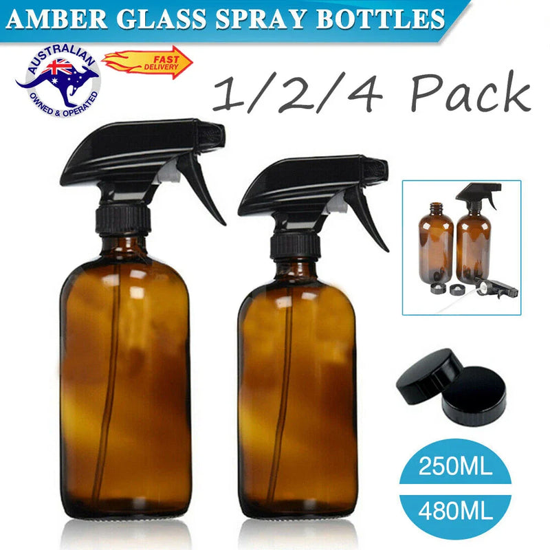 Pet Care & Air Freshener Use Amber Glass Spray Bottle - Refillable