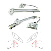 Nissan Datsun Navara D21 1986-1997 Front Door Window Regulator Set