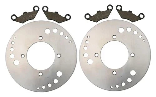 Polaris Magnum 325 2x Front Brake Rotors Semi-Metallic Pads (2001–2002)