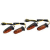 Motorcycle 4 Pcs Universal LED Turn Signal Indicator Amber Blinker Light