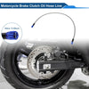 Motorcycles Silver Tone 70cm Brake Clutch Oil Hose Line